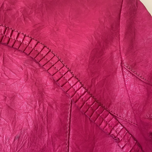 Danier Leather Small Pink  Bomber Jacket - Picture 7 of 12